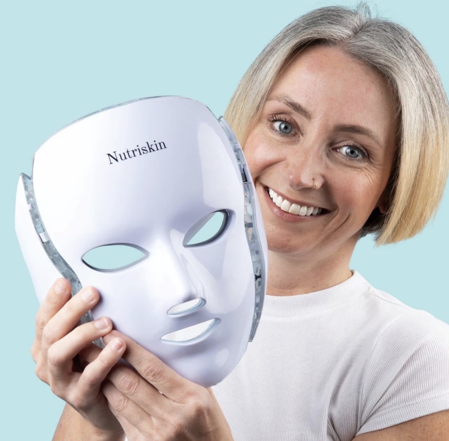 NutriSkin Wrinkle Clearing Light Therapy Face and Neck Mask
